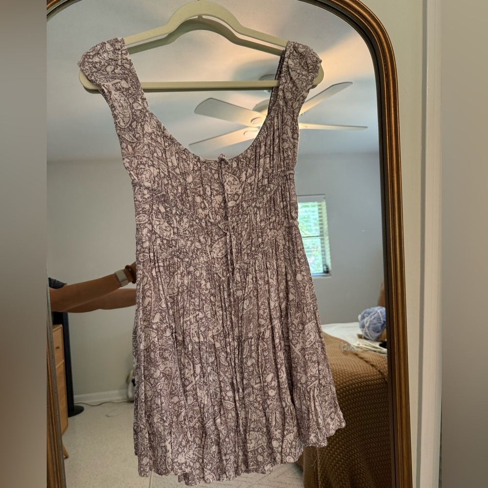 Olivaceous Beige Textured Dress